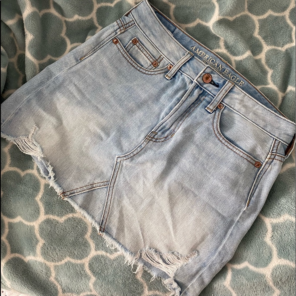 American eagle mini denim skirt
